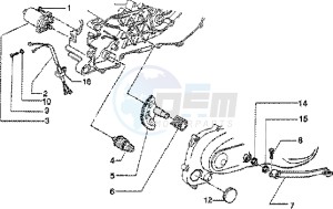 ET2 50 drawing Starting motor-starter lever