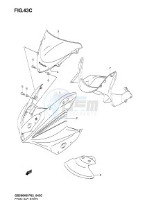 GS500 (P19) drawing COWLING BODY (GS500FK6 FUK6)