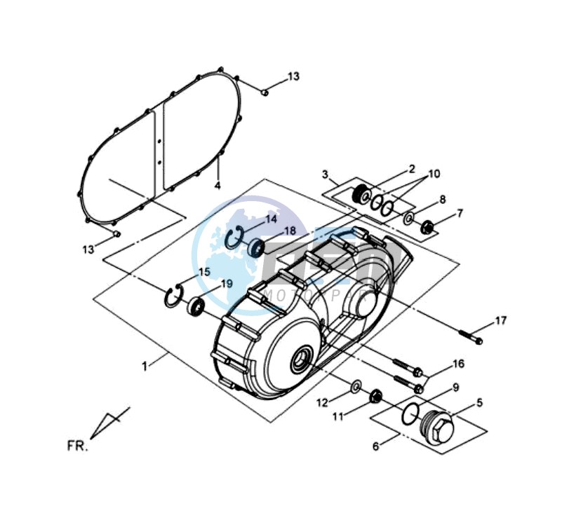 CRANKCASE COVER LEFT