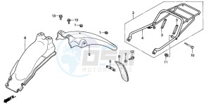 CM125C drawing REAR FENDER