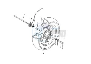 YP E MAJESTY 180 drawing FRONT WHEEL