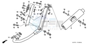 CBR125RWA Germany - (G / WH) drawing EXHAUST MUFFLER