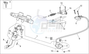 Pegaso Strada-Trail 650 ie drawing Lock hardware kit