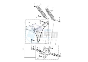 YP E MAJESTY 125 drawing REAR SHOCK ABSORBER