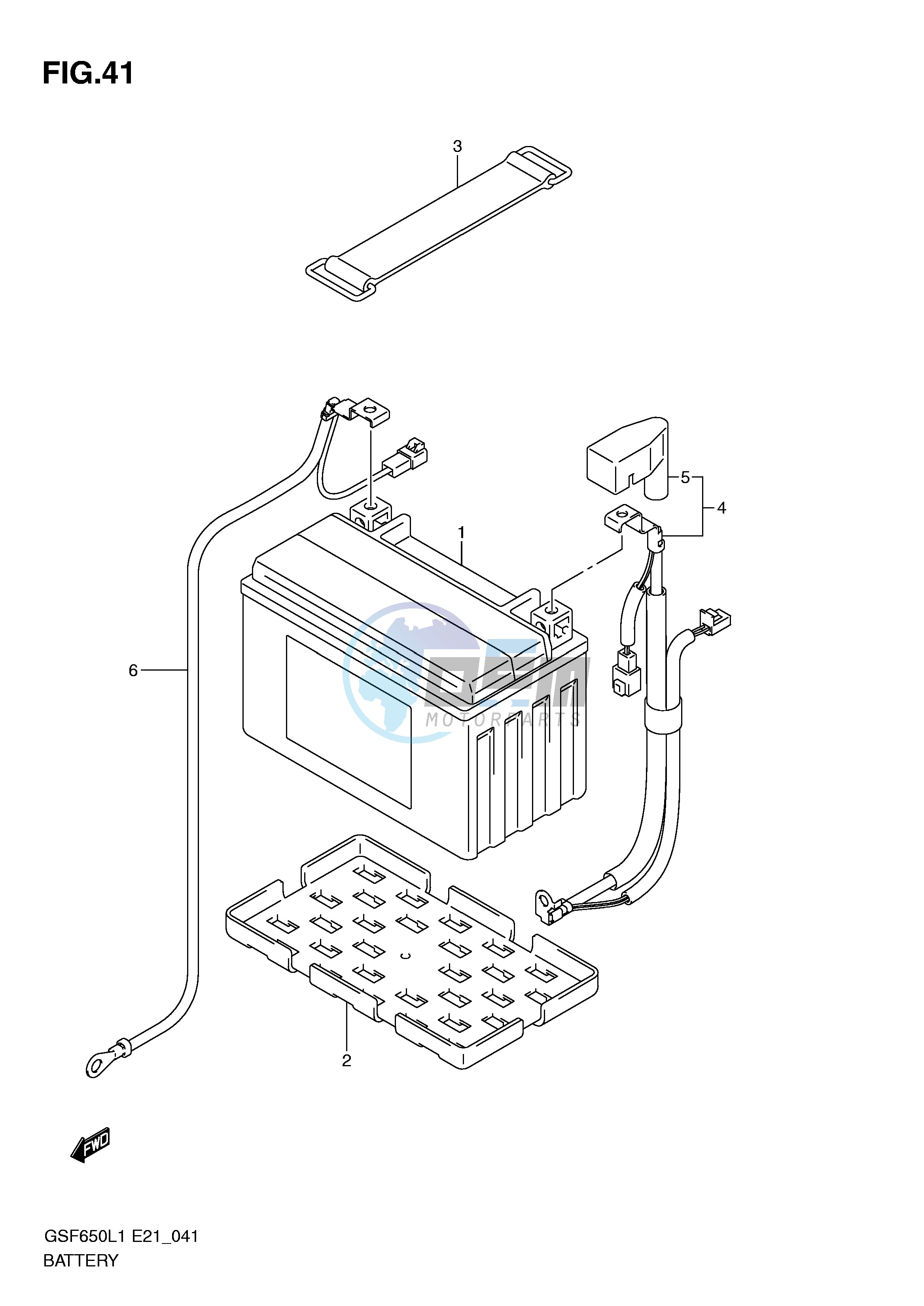 BATTERY (GSF650SAL1 E21)