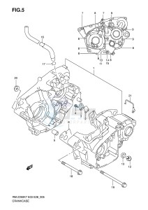 RM-Z250 (E3-E28) drawing CRANKCASE