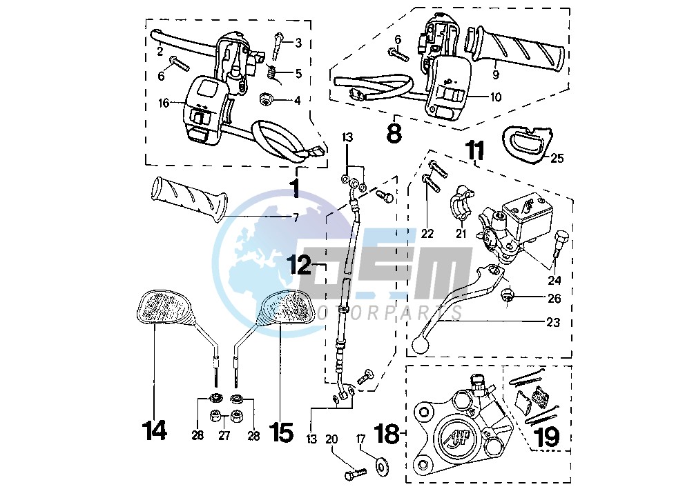 FRONT BRAKE CALIPER AJP