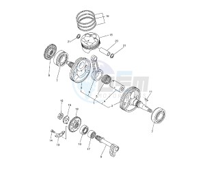 WR F 250 drawing CRANKSHAFT AND PISTON