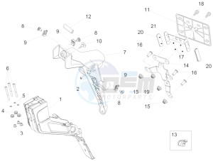 Dorsoduro 750 ABS USA-CND (NAFTA) (CND, USA) drawing Rear body III