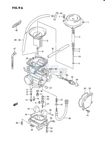 LT-F250 (E3) drawing CARBURETOR (MODEL L M N P R S T)