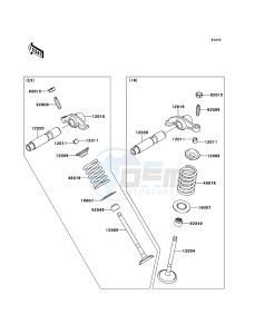 D-TRACKER 125 KLX125DEF XX (EU ME A(FRICA) drawing Valve(s)