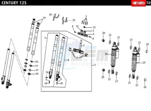 CENTURY-125-E4-BLACK drawing SUSPENSION