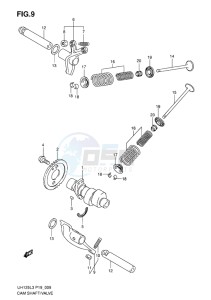 UH125Z BURGMAN EU drawing CAMSHAFT-VALVE