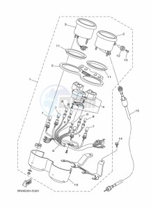 YBR125E YBR125 (BN9F) drawing METER