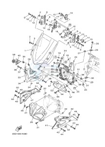 XT1200Z SUPER TENERE ABS (BP83) drawing WINDSHIELD