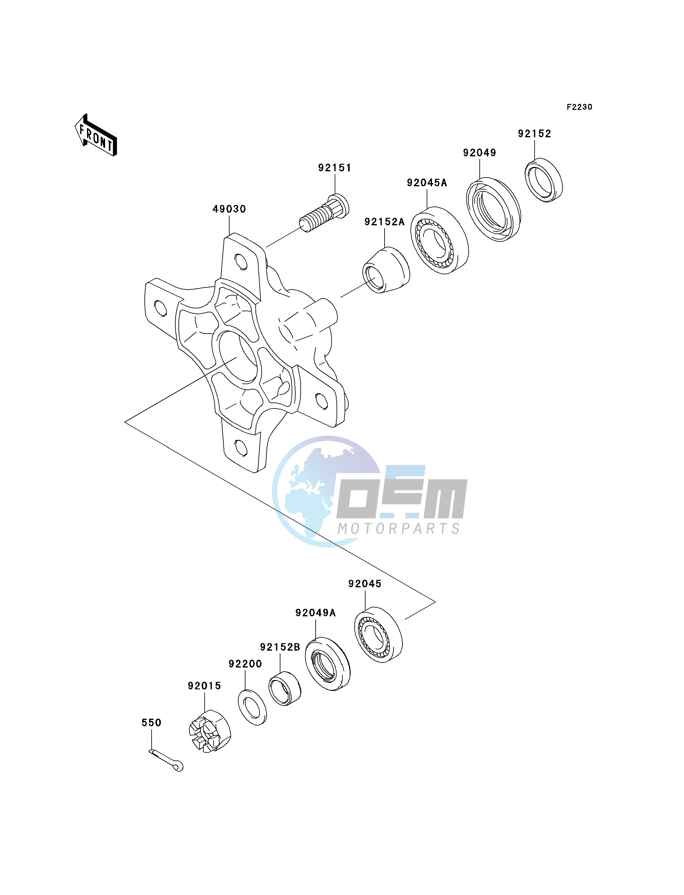 FRONT HUB