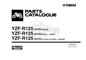 YZF-R125 R125 (5D7R 5D7R 5D7R) drawing .1-Front-Page