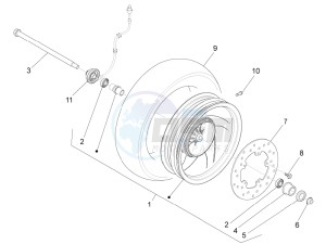 Fly 50 4T 4V USA (EMEA) drawing Front wheel