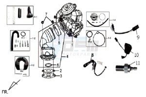 MIO 50 drawing CARBURATOR