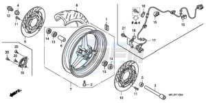 CBR1000RAA Korea - (KO / ABS) drawing FRONT WHEEL