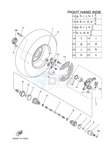 YFM700FWAD YFM700PSE GRIZZLY 700 EPS SPECIAL EDITION (2BGD 2BGE) drawing FRONT WHEEL 2