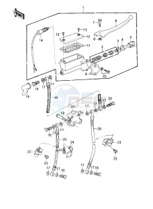 KZ 1300 B [B2] drawing FRONT MASTER CYLINDER