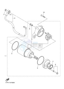 XVS950CU XVS950 XV950 R-SPEC (2DE3) drawing STARTING MOTOR