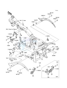 VN 2000 D [VULCAN 2000 LIMITED] (D1) D1 drawing FRAME FITTINGS