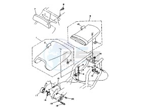 TRX 850 drawing SEAT