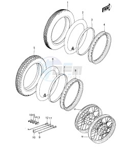 KZ 200 A (A1-A2) drawing WHEELS_TIRES