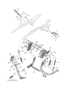 XP530E XP530E-A TMAX ABS (BV12) drawing STAND & FOOTREST