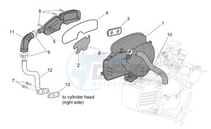 Scarabeo 100 4T e2 drawing Secondary air