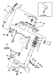 XV VIRAGO 250 drawing STEERING