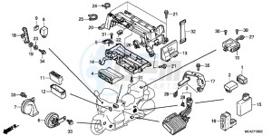 GL1800D GoldWing - GL1800-D UK - (E) drawing CONTROL UNIT (GL1800C/ D/ E/ F/ G)