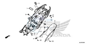 CBR650FAH 2ED - (2ED) drawing REAR FENDER