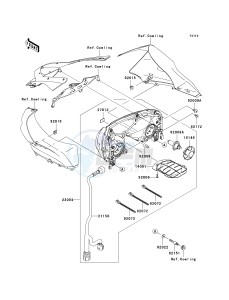 ZX 1000 C [NINJA ZX-10R] (C2) C2 drawing HEADLIGHT-- S- -