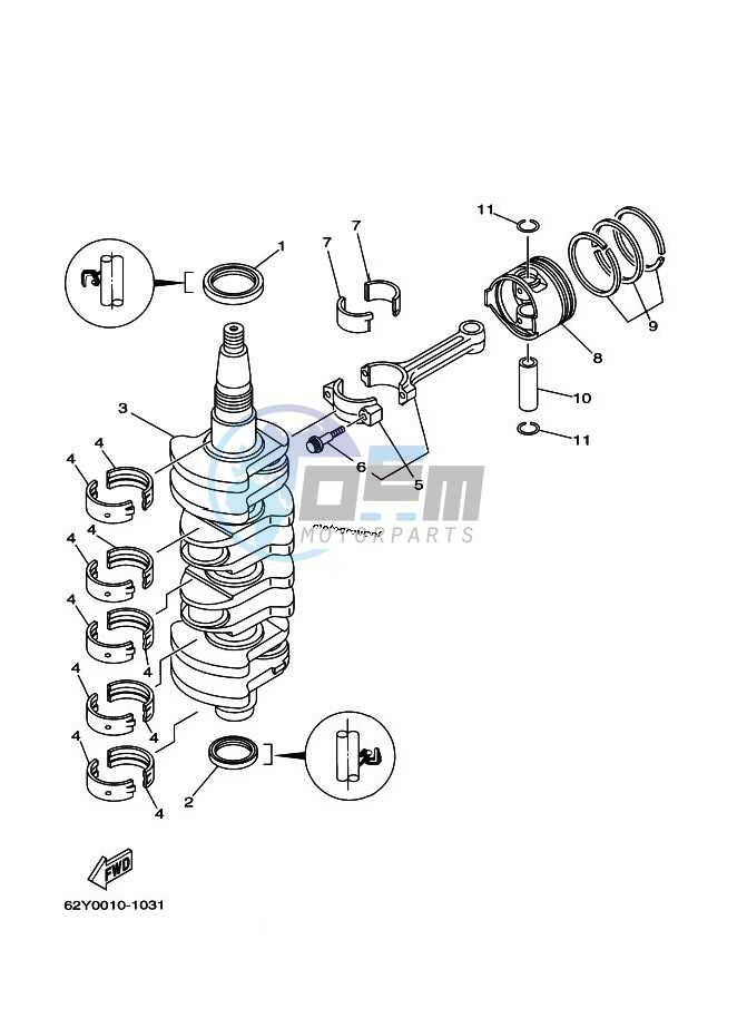 CRANKSHAFT--PISTON