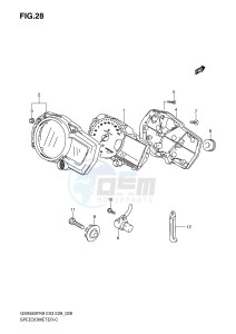 GSX650F (E3-E28) Katana drawing SPEEDOMETER (GSX650F)