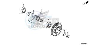 CRF250LE CRF250L Korea - (KO) drawing BALANCER SHAFT