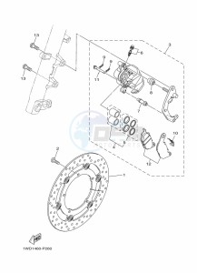 YZF250-A (B6P2) drawing FRONT BRAKE CALIPER