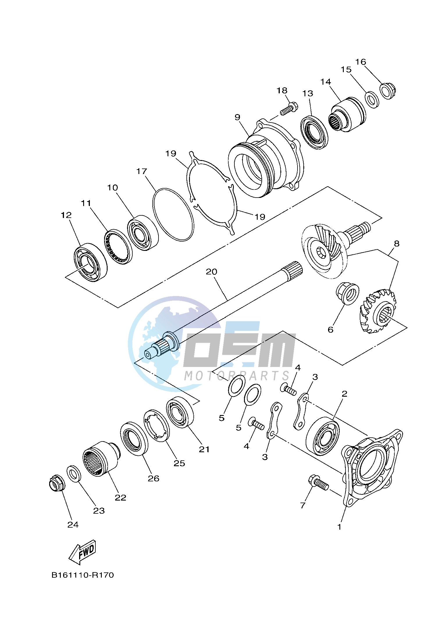 MIDDLE DRIVE GEAR