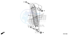 TRX500FM1G TRX500 Europe Direct - (ED) drawing REAR CUSHION