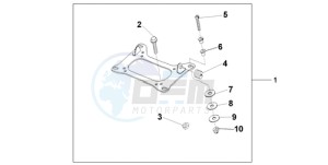 CBF600N9 Europe Direct - (ED / 25K) drawing KIT CARRIER BRKT