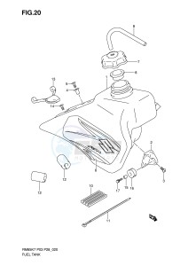 RM85 (P3-P28) drawing FUEL TANK (MODEL K7)