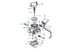 LX 4T 50 drawing Carburetor