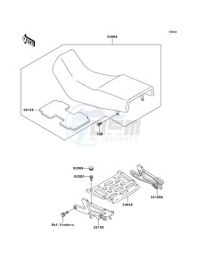 KLE500 KLE500B6F GB XX (EU ME A(FRICA) drawing Seat