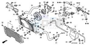 CB13009 Australia - (U / MME TWO) drawing RADIATOR (CB1300/CB1300S)