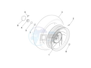 FLY 50 4T 2V 25-30Kmh 25-30Km/h drawing Rear wheel