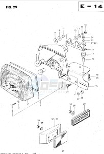 GS500E (Z-D) drawing REAR COMBINATION LAMP (E39)