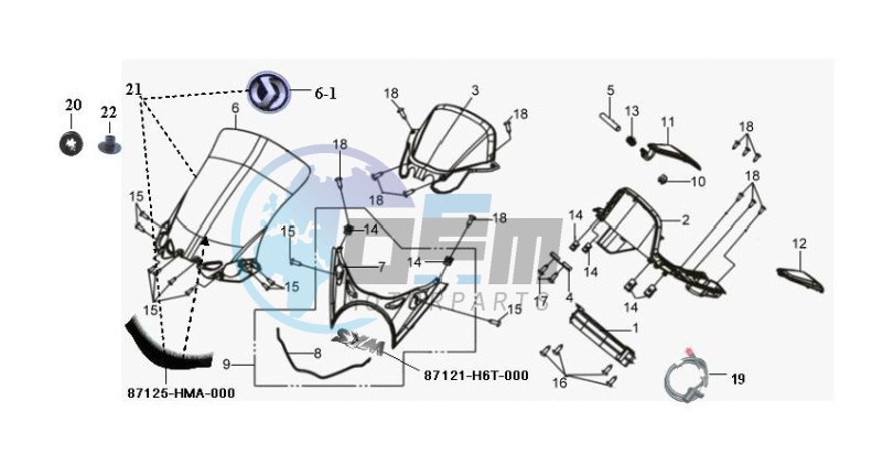 WINDSCREEN - HANDLEBAR COVER